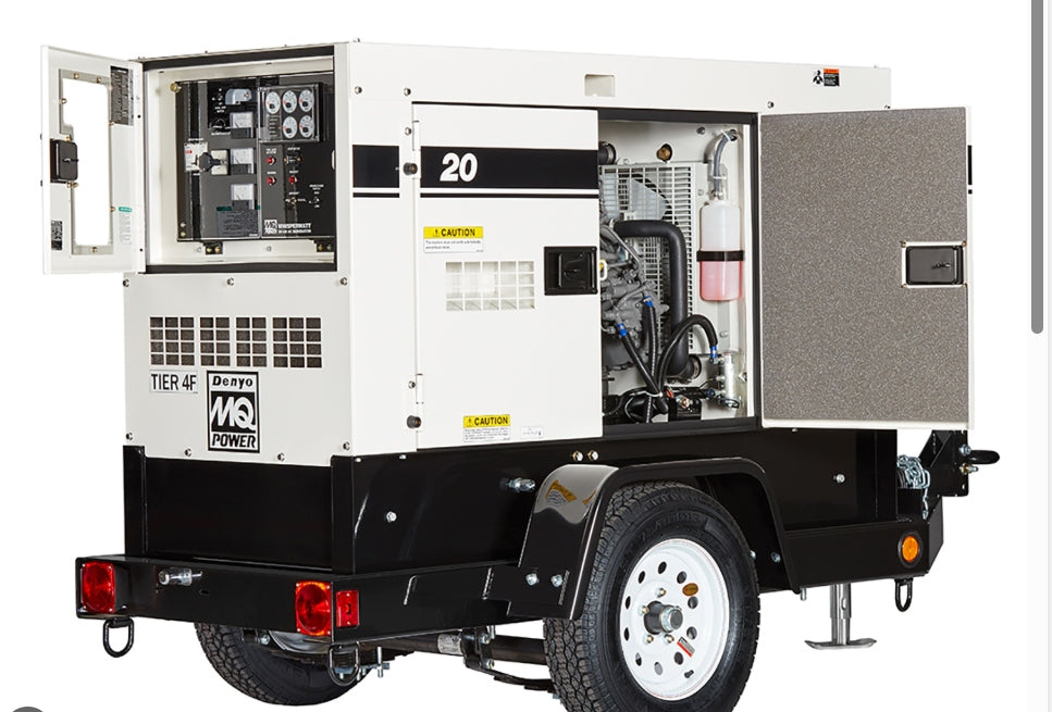 20 kW mobile rental generator