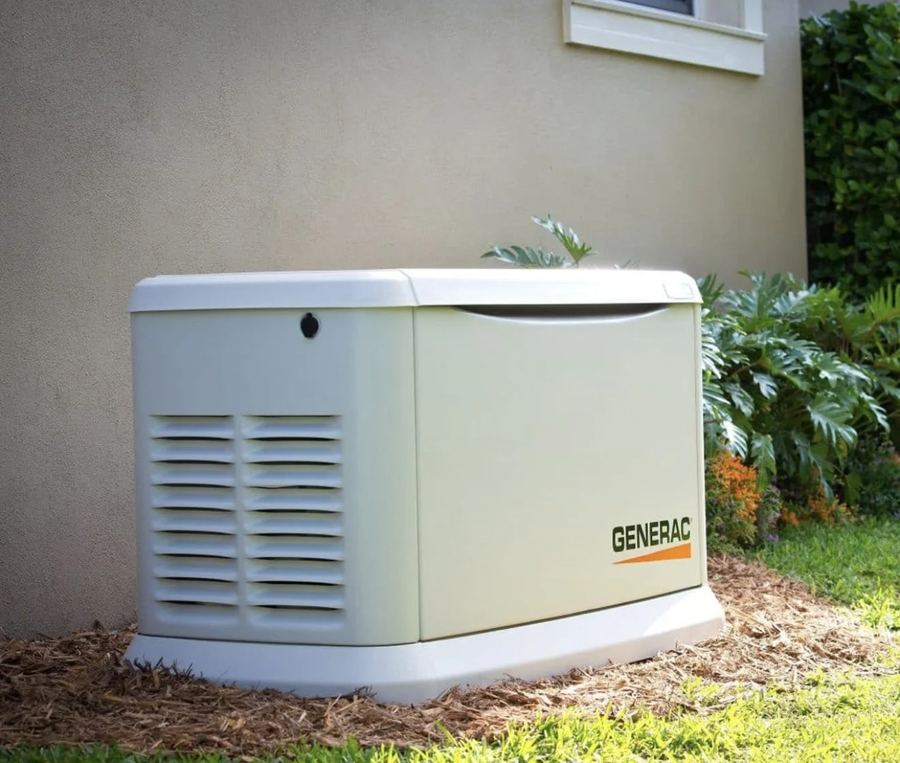 Whole-home Generac standby generator installation